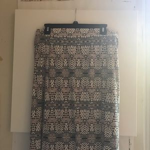 American Eagle Pink & Gray Split Maxi Skirt